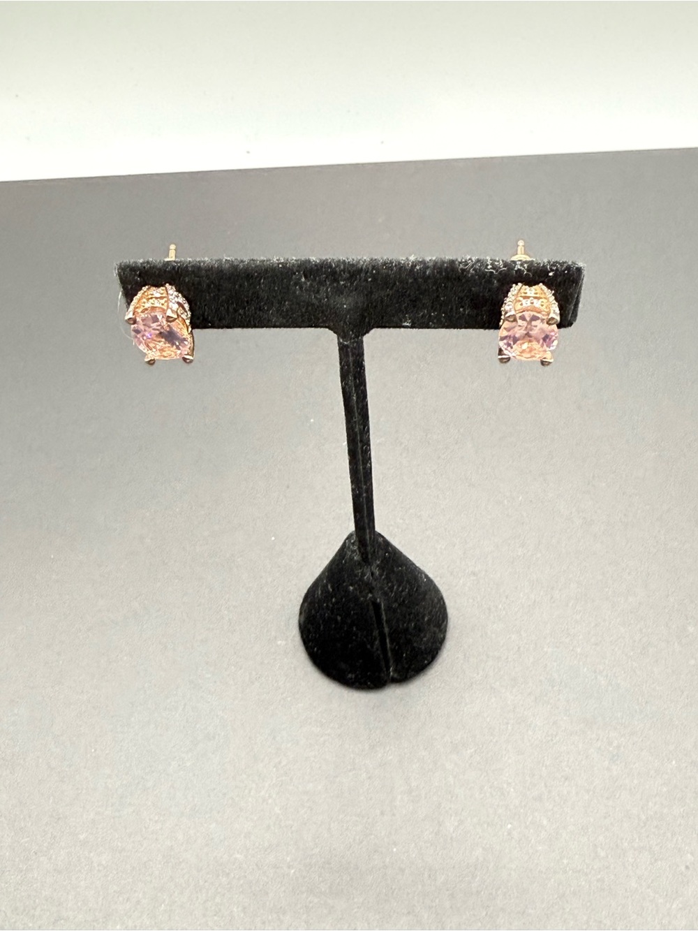 Pink Crystal Stud Earrings - Elegant Women’s Jewelry
